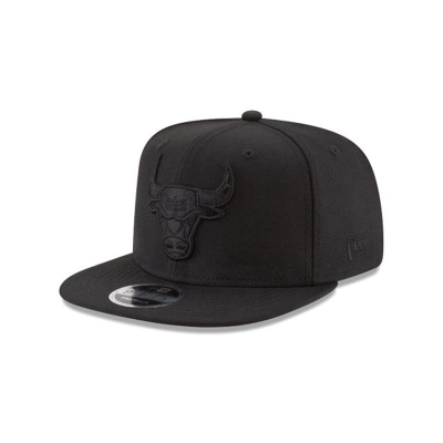 Sapca New Era Chicago Bulls NBA Black On Black High Crown 9FIFTY Snapback - Negrii